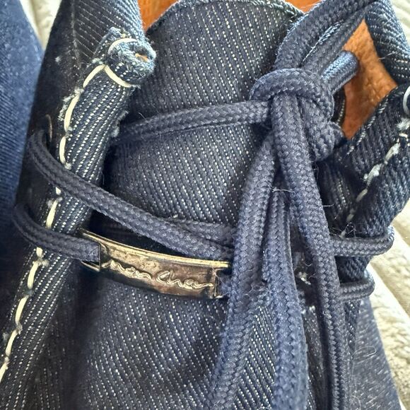 Denim Chukka Ankle Men US 11 Boot Blue Lace Up Cushioned - Picture 5 of 9